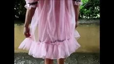 Jouer Mousseline de soie dans un ensemble de peignoir de rap