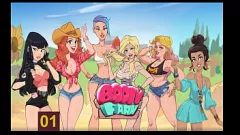 Reproducir MILFs pelirrojas y morenas en un juego de acción hentai caliente - Booty Farm Parte 01